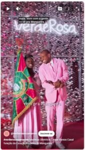 Matheus Olivério e Cíntya Santos Casal furação da Estação Primeira de Mangueira